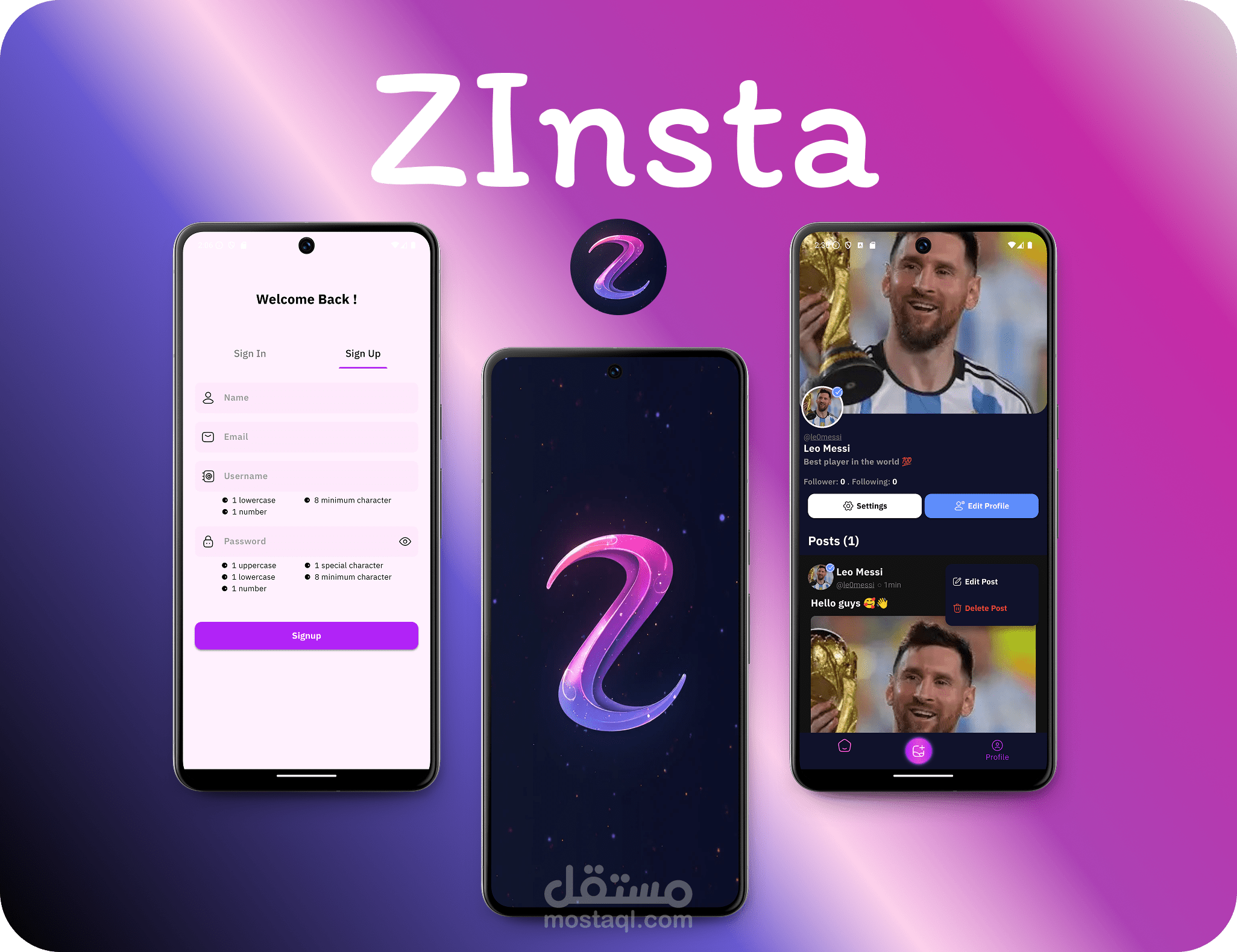 ZInsta (Social Media App)