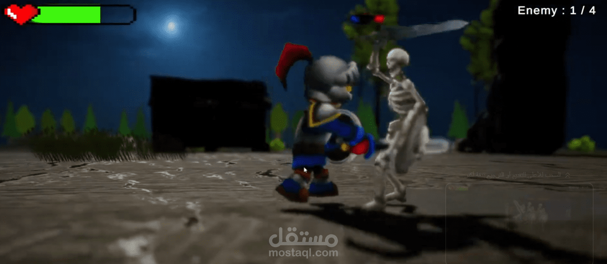 برمجة وتطوير لعبة (Guard Suffering) باستخدام محرك Unity3D و C#