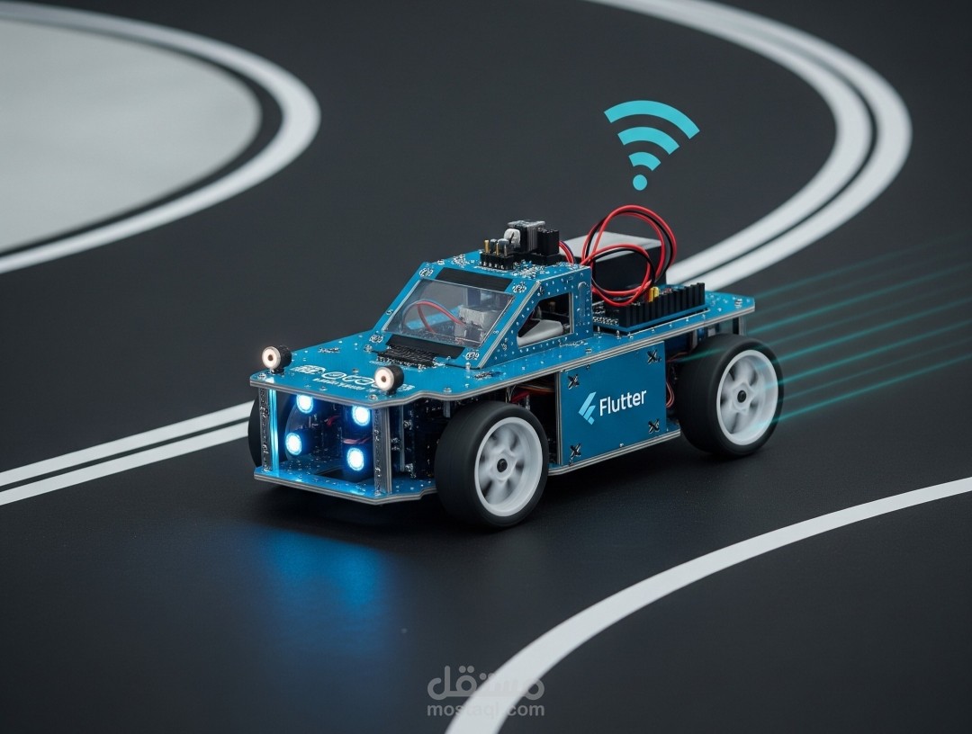 Car Controller Vision – دمج Flutter مع الرؤية الحاسوبية للتحكم في سيارة ذكية