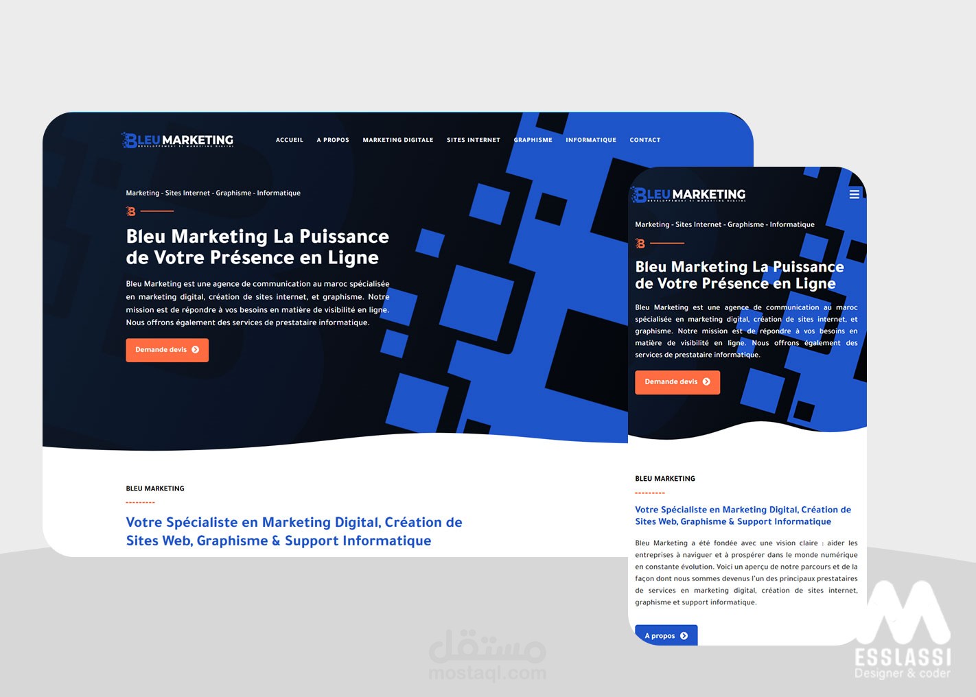 موقع وردبريس لوكالة متخصصة في التسويق الرقمي