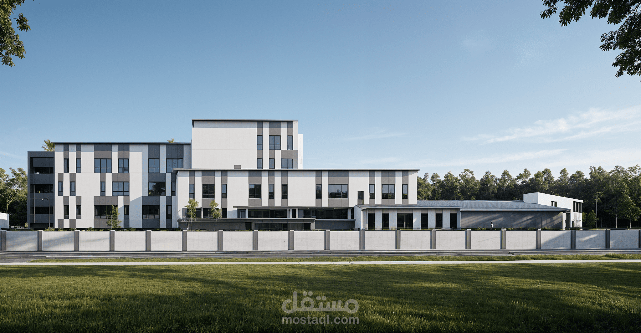 تصميم مدرسة حديثة بمواصفات عالية الجودة