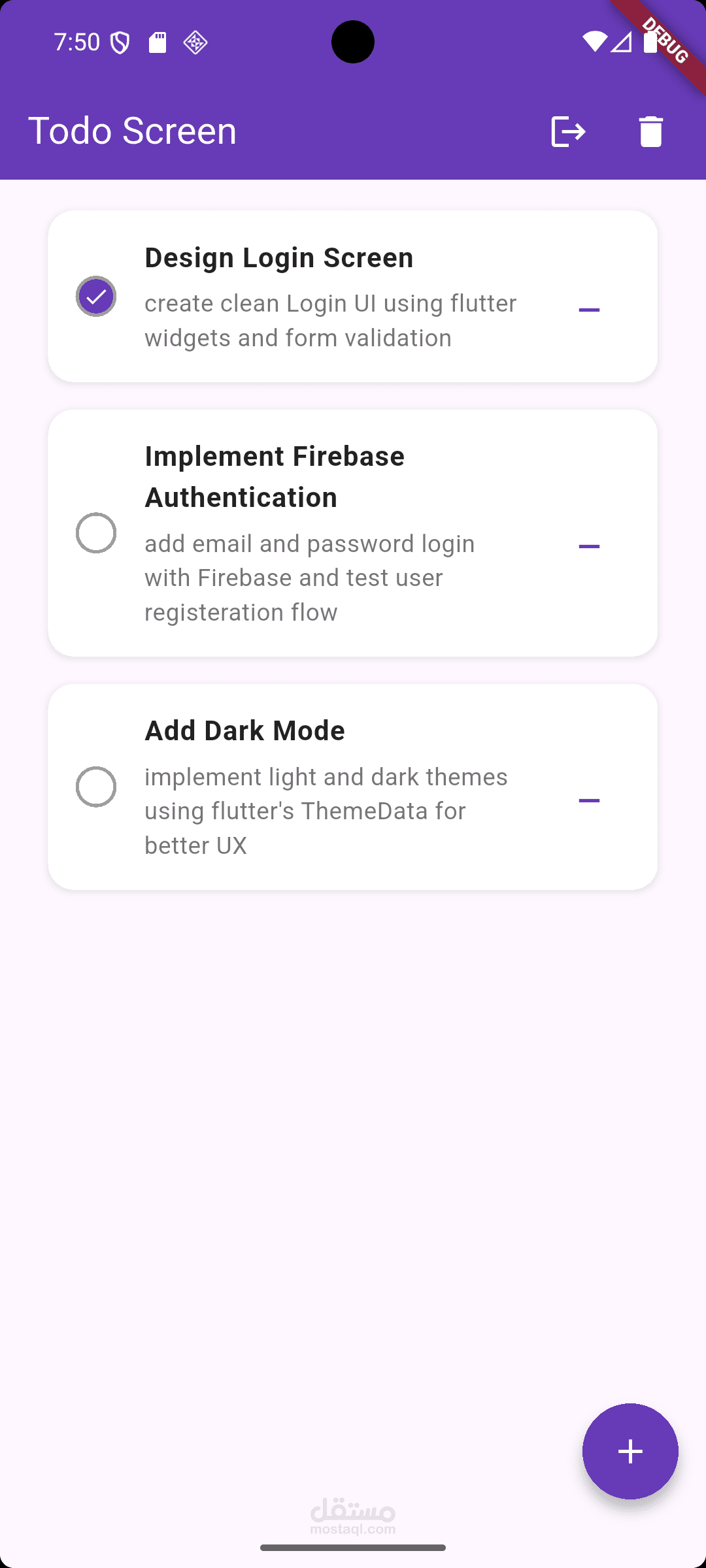 تطبيق إدارة المهام (To-Do List App) بتقنيات Flutter و Firebase Firestore