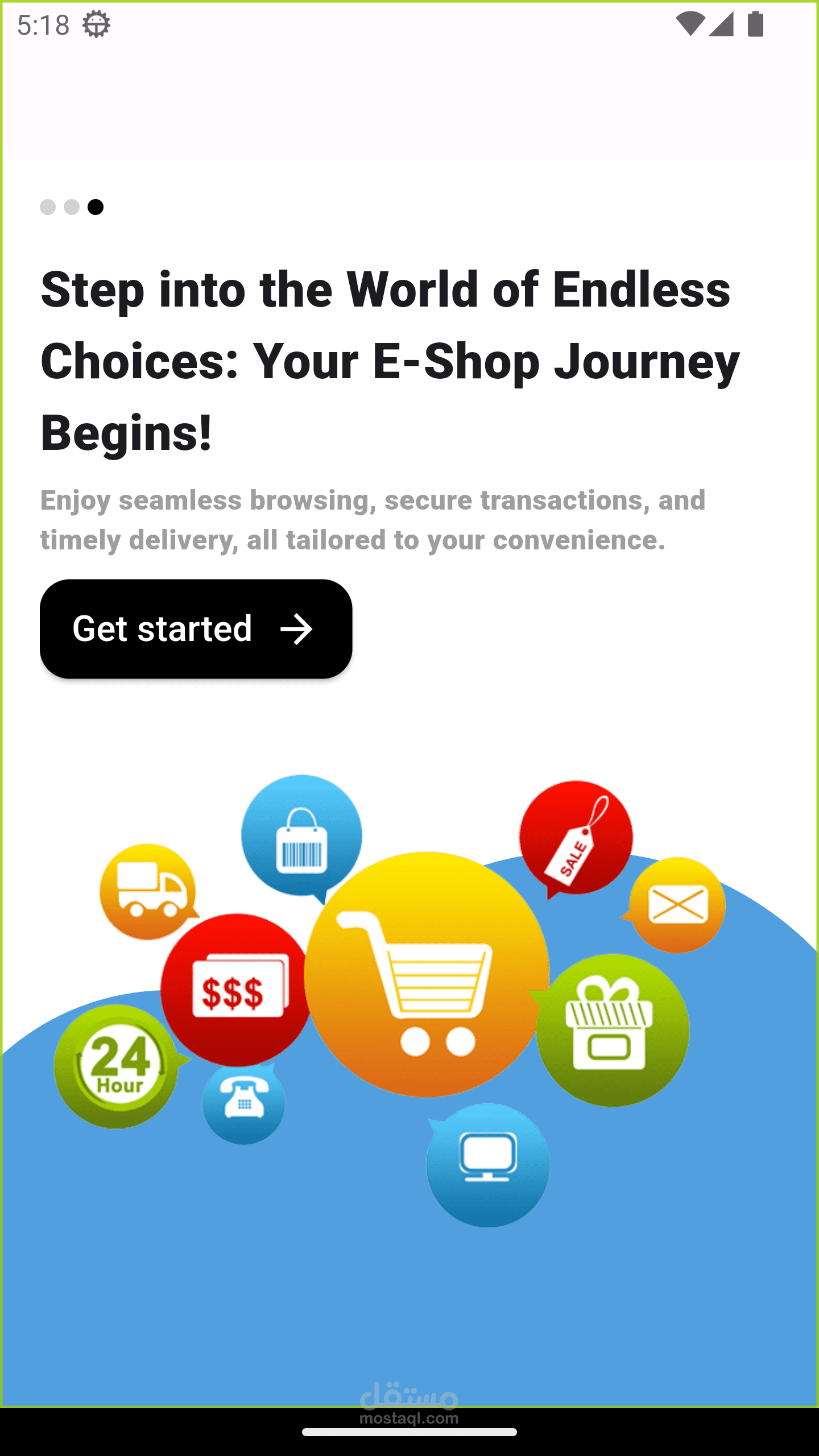 HANOUT - a mobile E-commerce app using Flutter and a Restful API