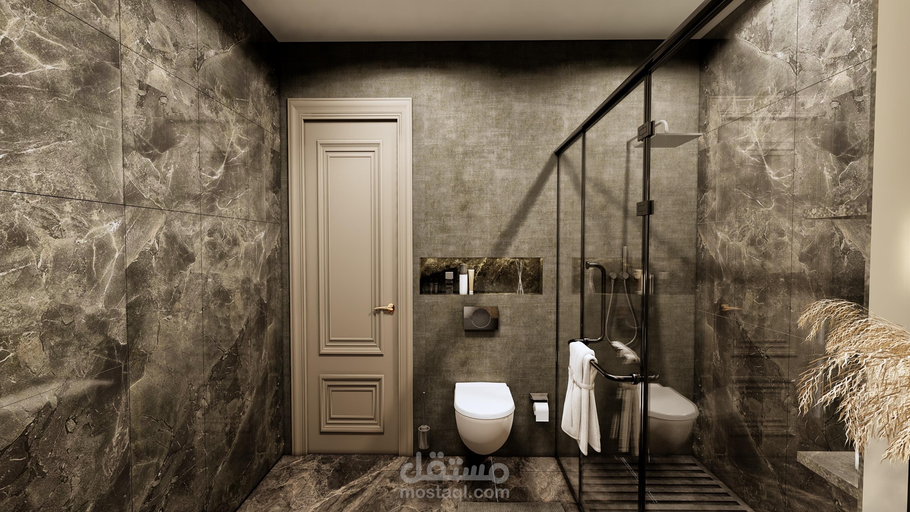 تصميم حمام رئيسي (ماستر)