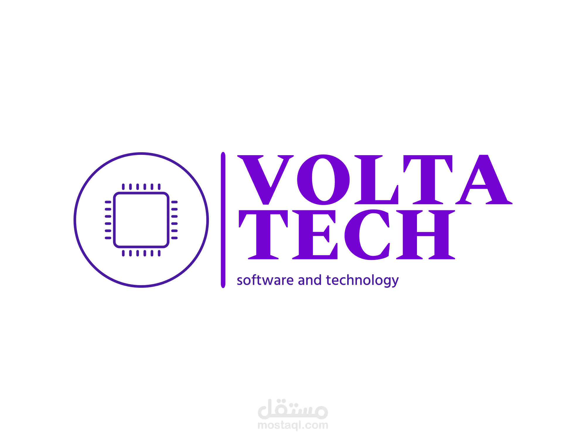 مشروع تصميم شعار لشركة Volta tech المتخصصة بإنتاج معالجات والمشاريع الكهربية.
