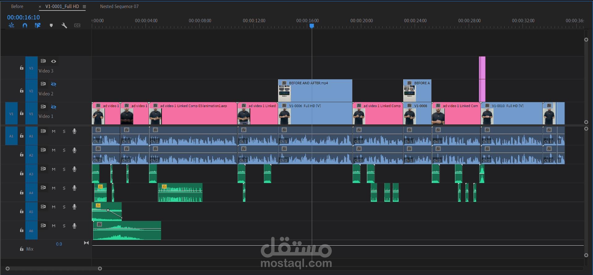 محاكاة مونتاج ريلز احترافي بأسلوب تريندي