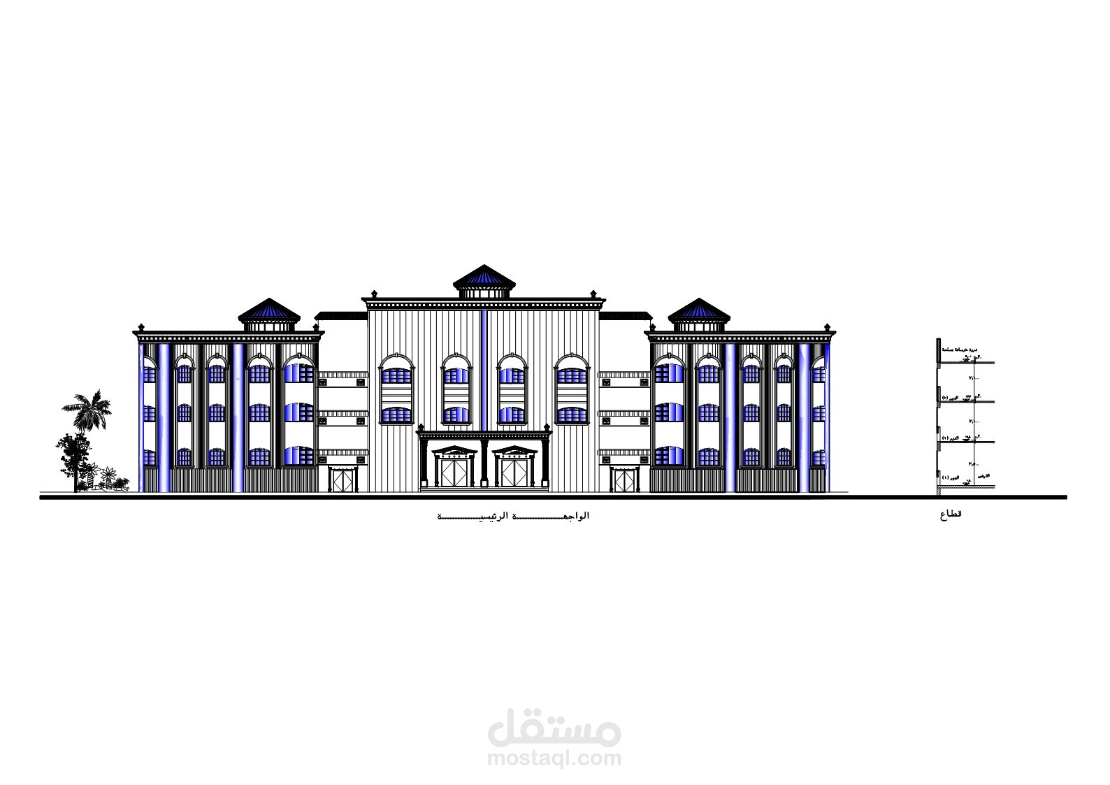 مدينة السادات - اتصميم مدرسة متكاملة علي مساحة  15000 متر