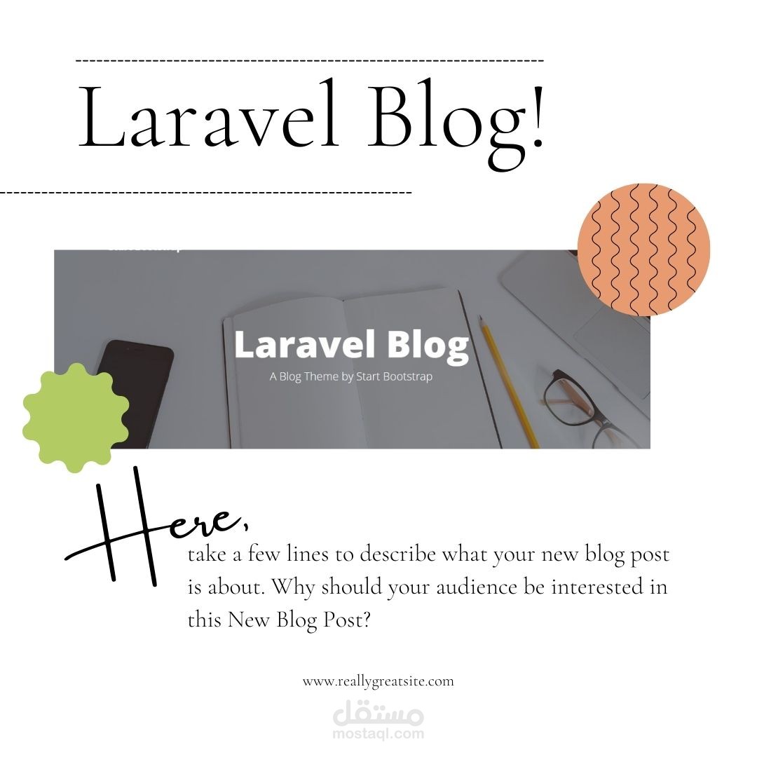 برمجة وتطوير مدونة الكترونية بلغة php واطار عمل frameworks laravel من خلال برنامج V.S Code لصالح شخص سعودي - Laravel Blog