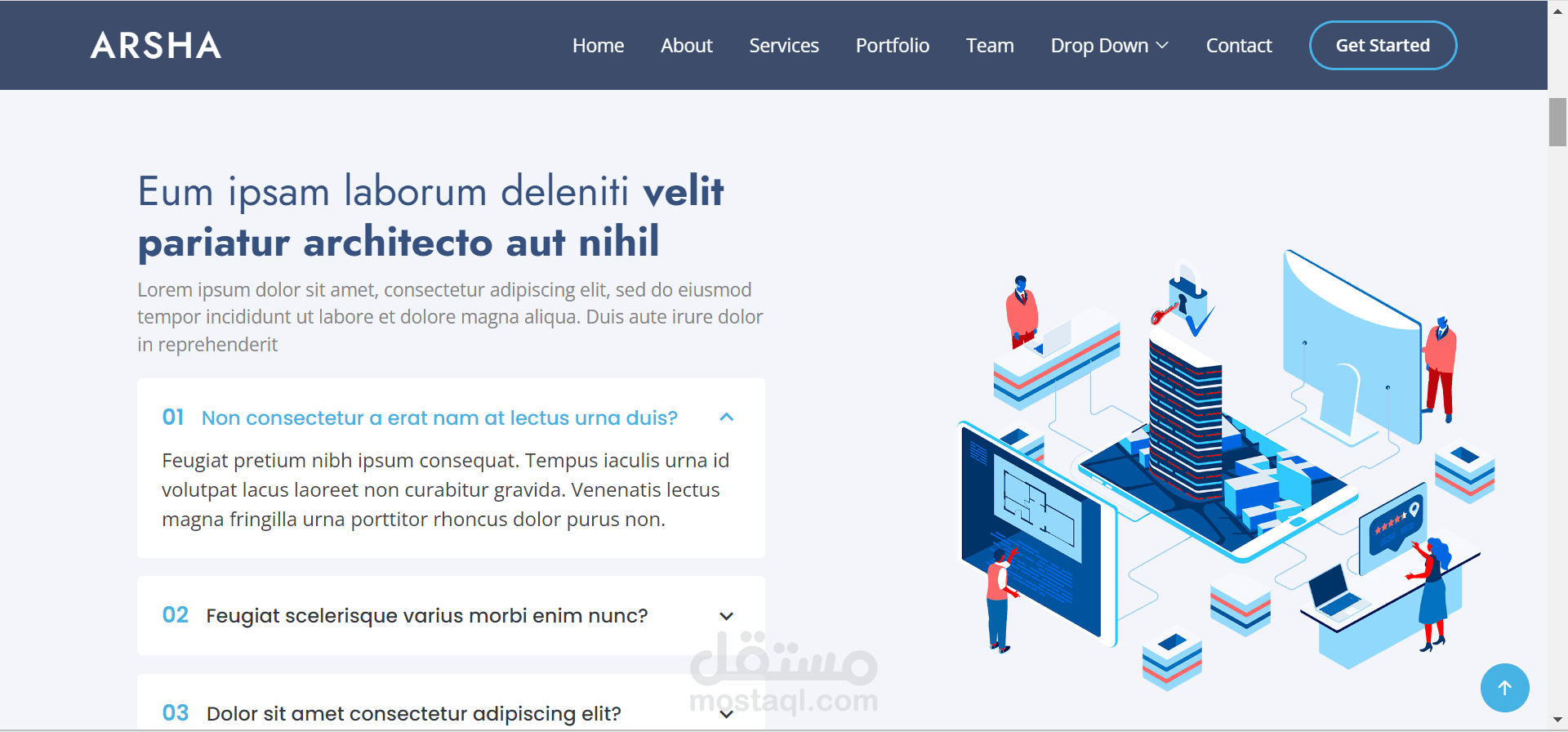 برمجة موقع لشركة بزنس - web