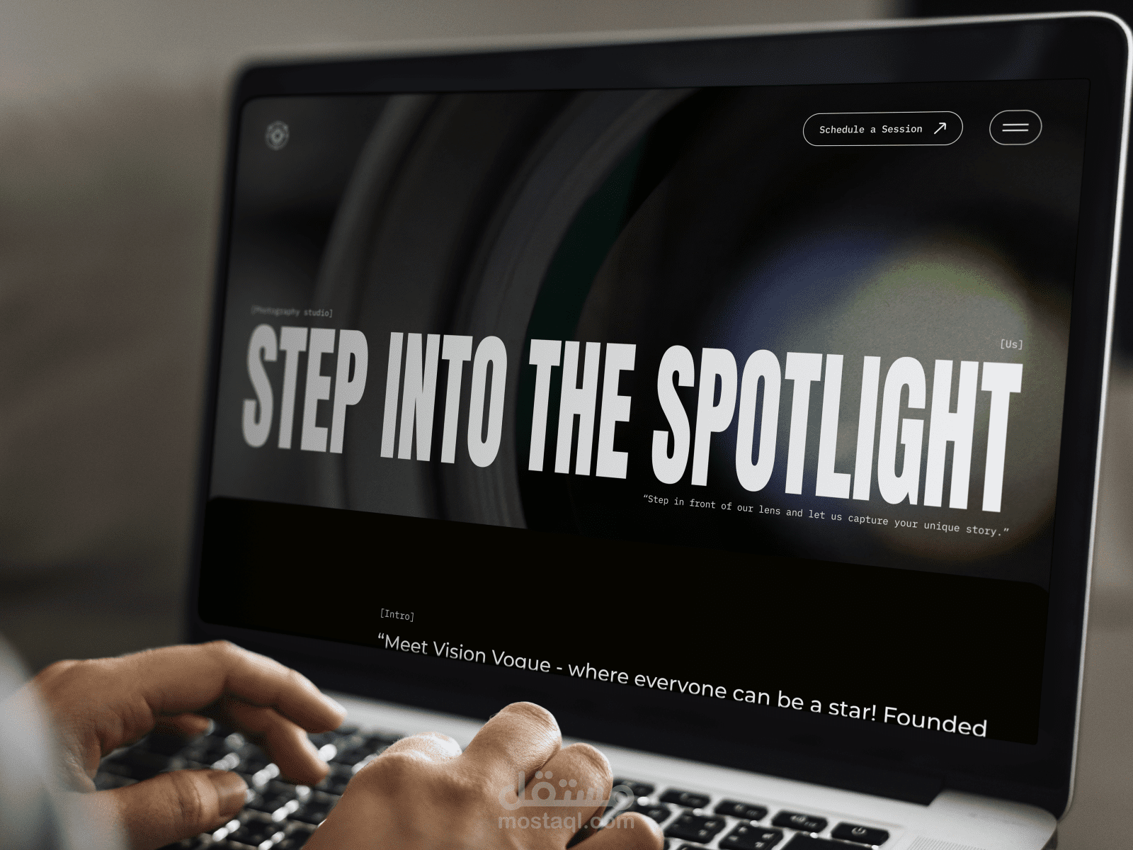 phtography studio "Visionvogue" web design