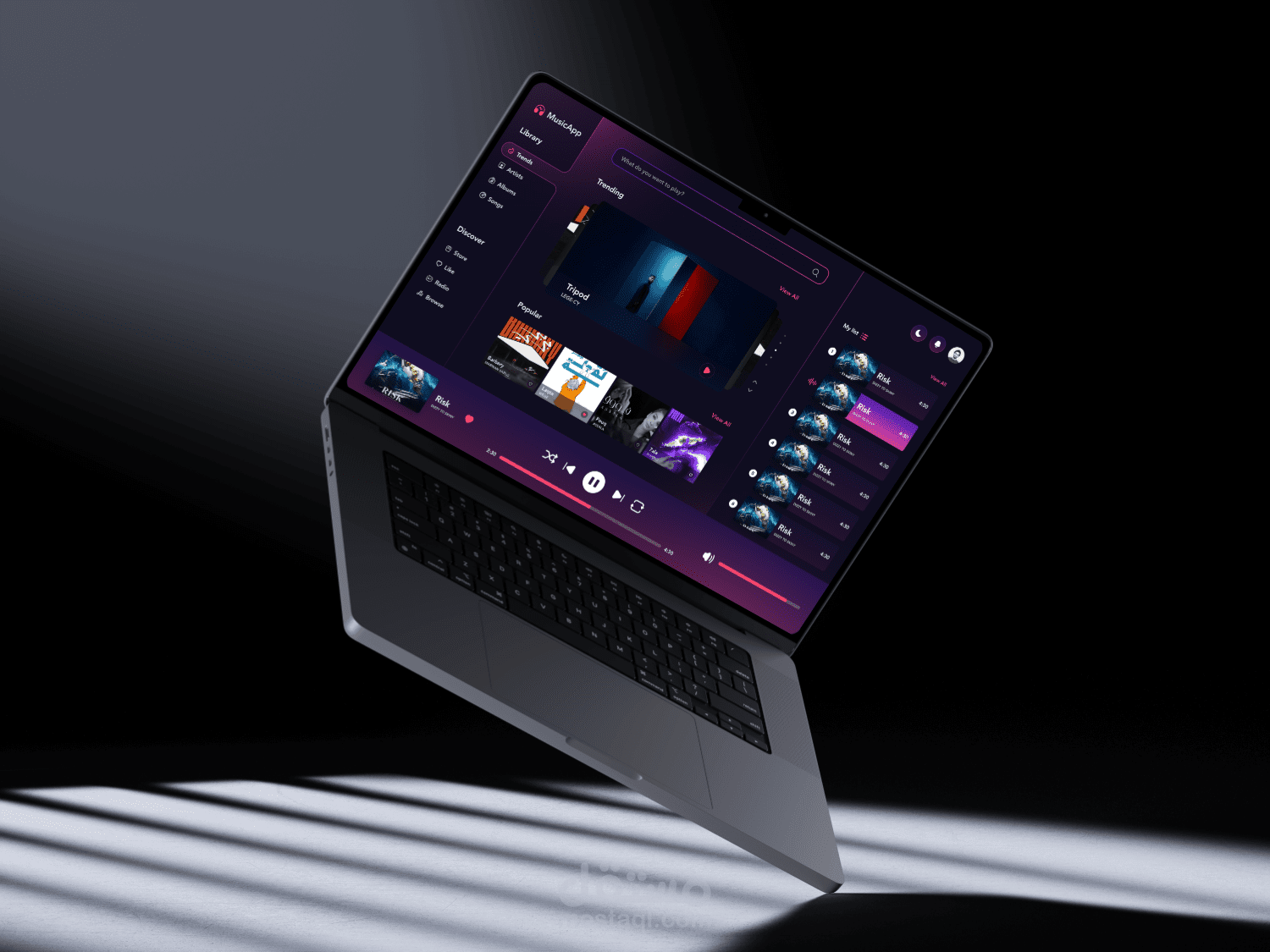 Music player App ui kit