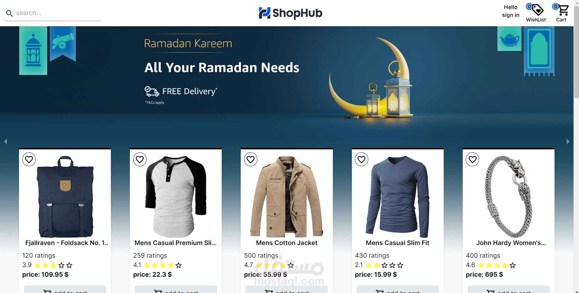 shopHub ecommerce