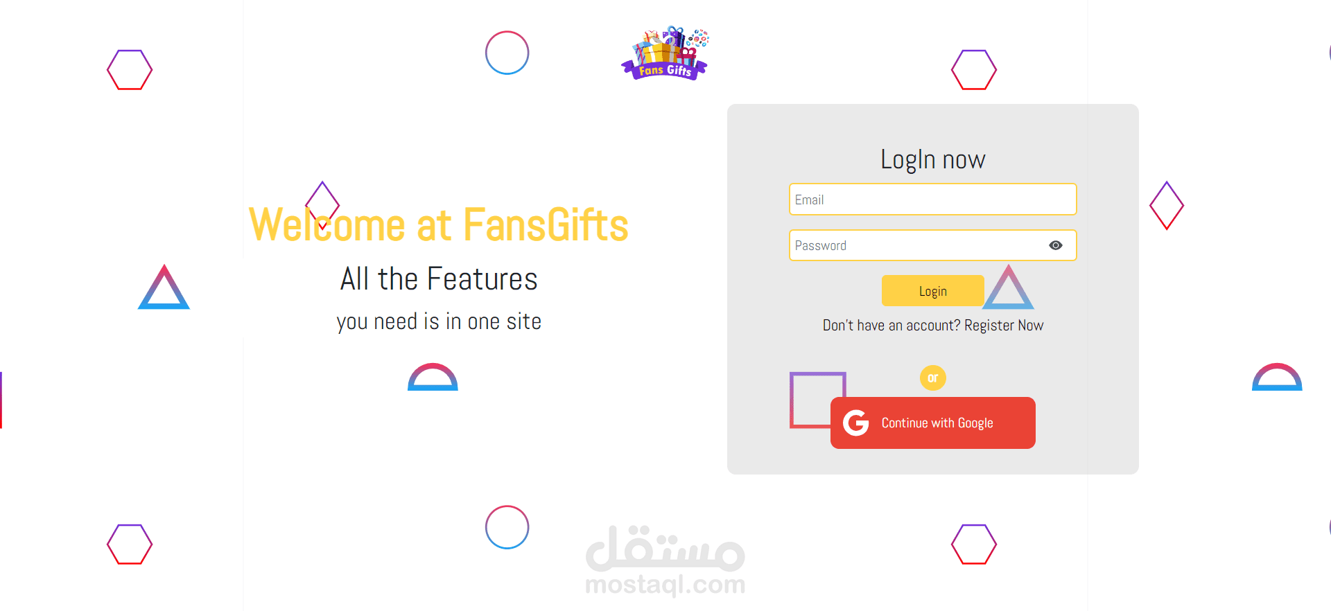 Fans Gifts Free-lance project