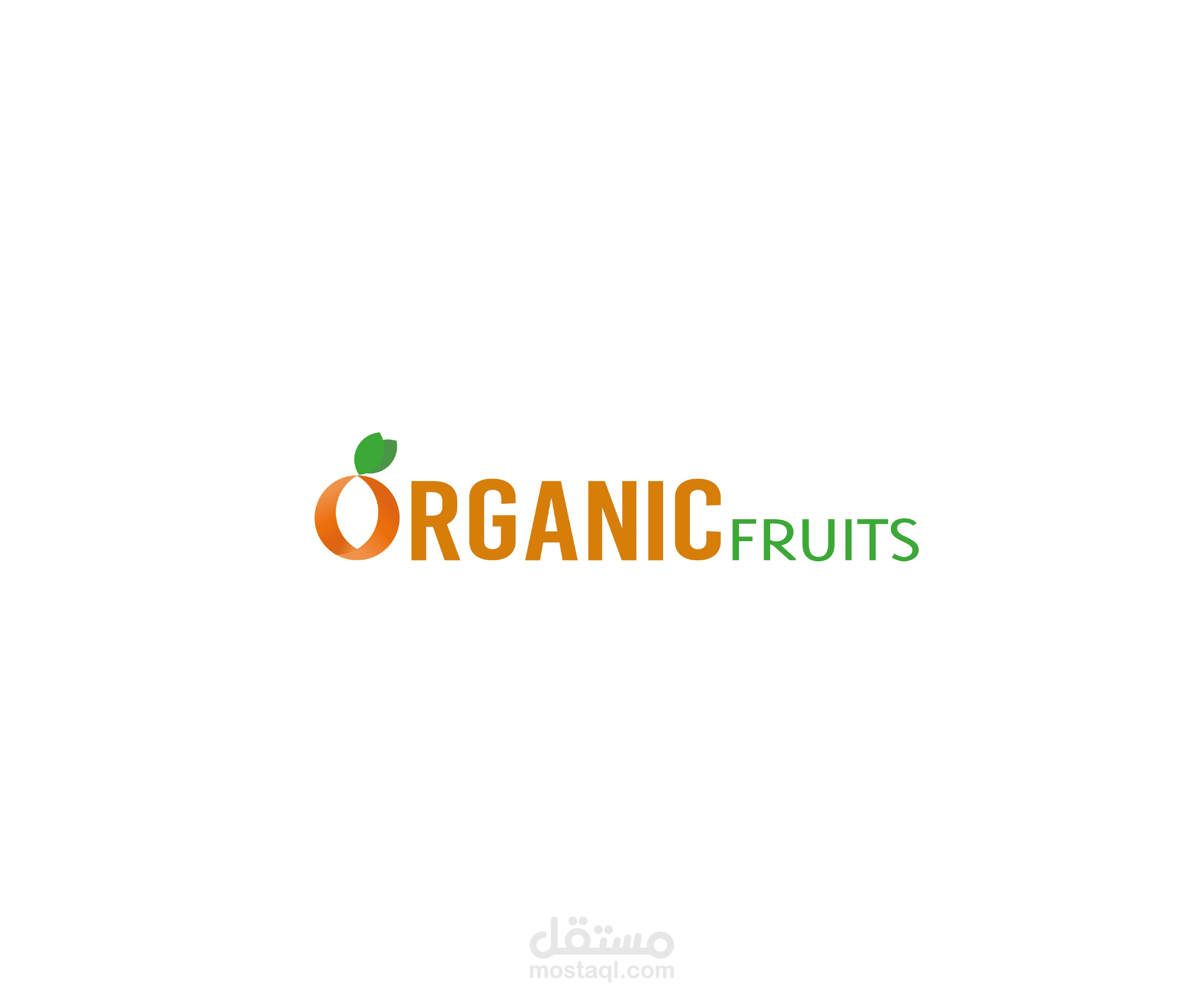 ⭐ تـــصـــمــــيـــم شـــعــــار [ ORGANIC FRUITS]