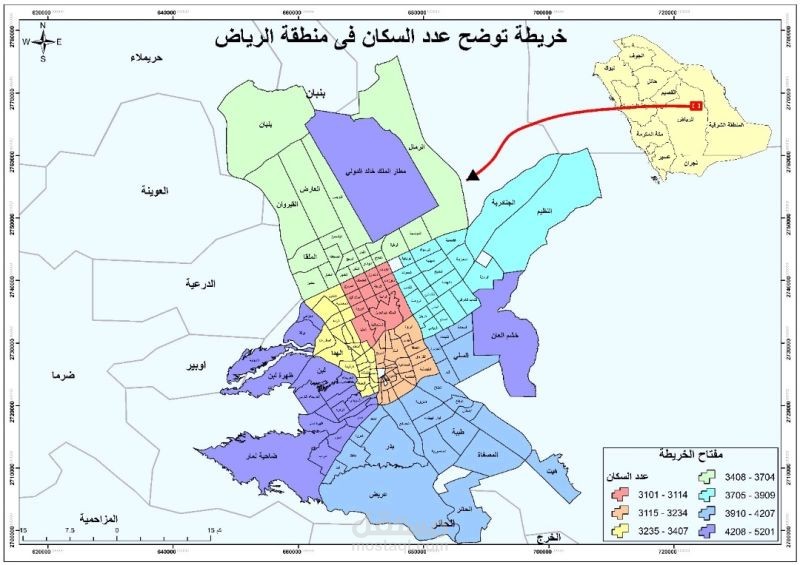 إدخال وعرض ببانات جغرافية على شكل خريطة