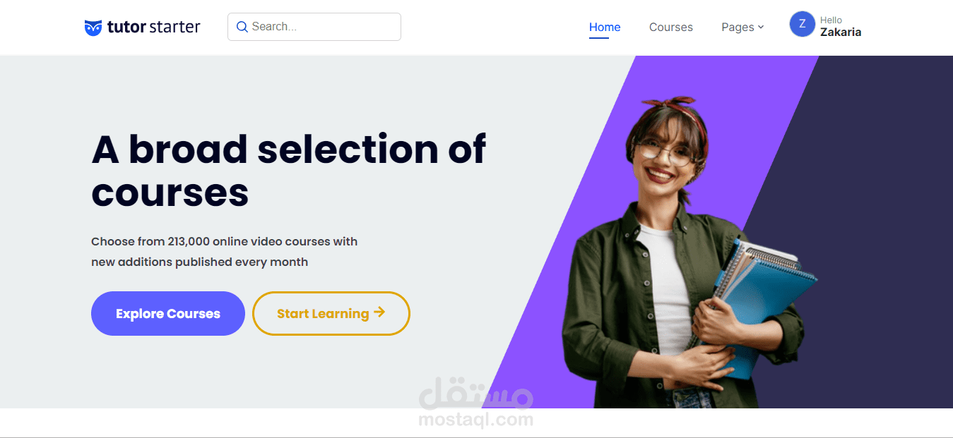 Online Course Website with WordPress and Elementor