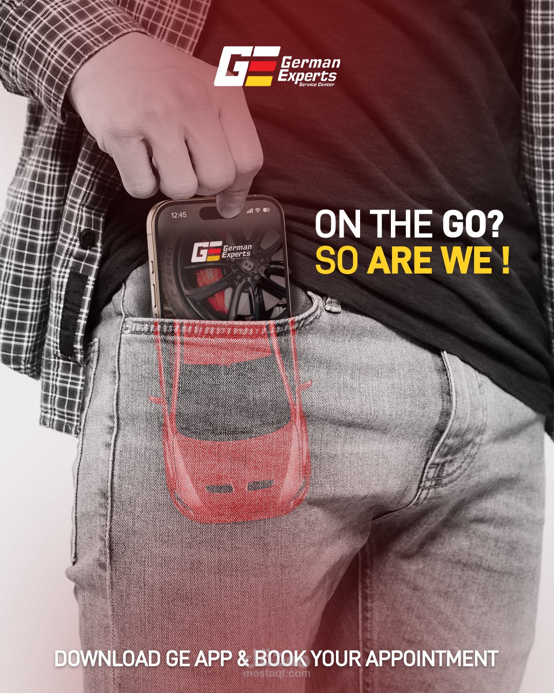 تصميم سوشيل ميديا لمركز German Experts للسيارات بدبي - الإمارات