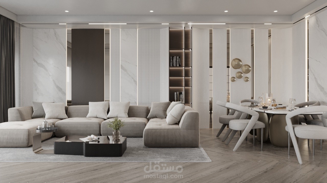 رغبة العميل تصميم انيق وهادئ