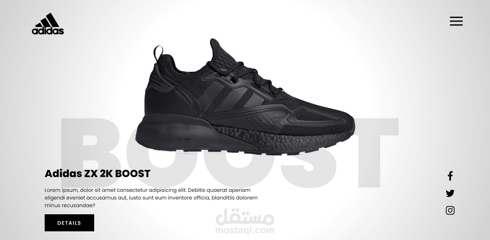Adidas Landing Page