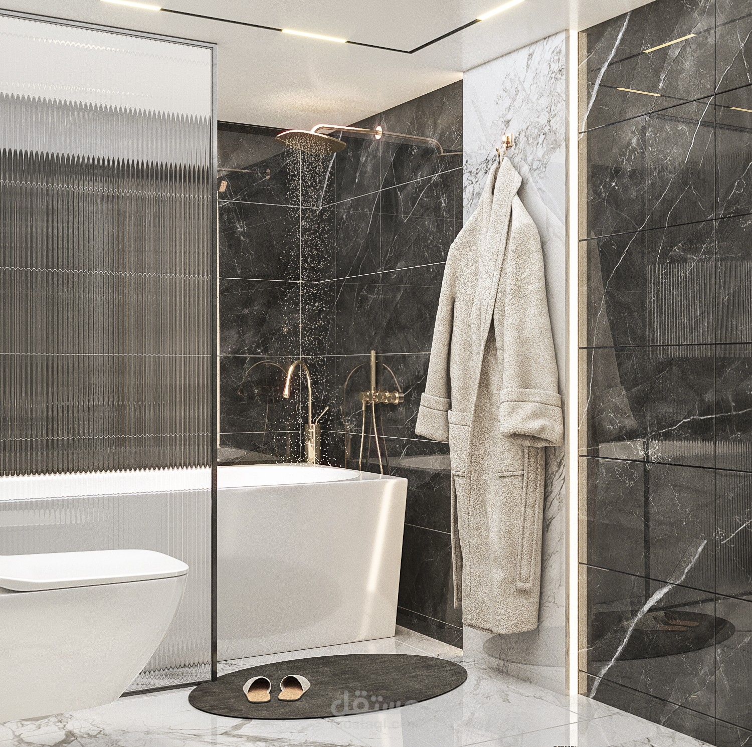 تصميم حمام بطراز موديرن - bathroom design