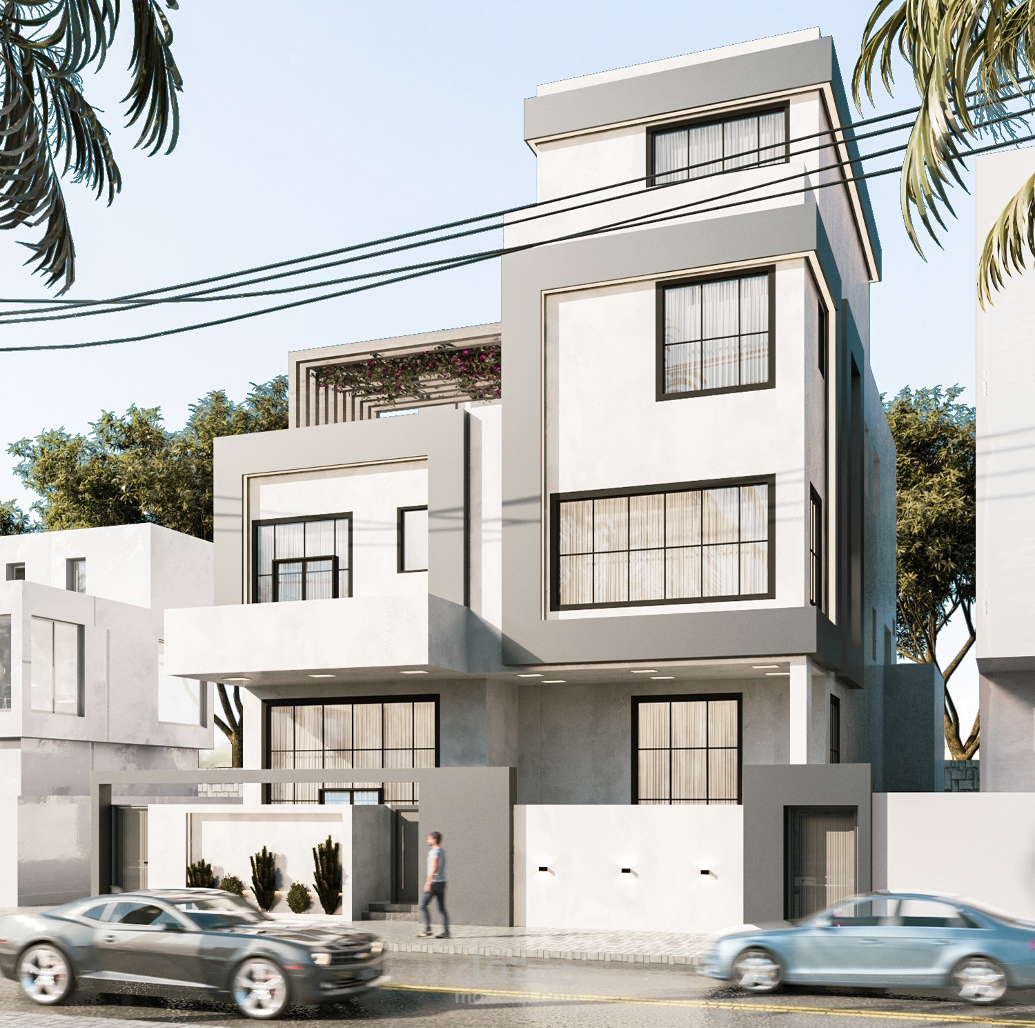تصميم واجهة فيلا بطراز الموديرن - villa modern design