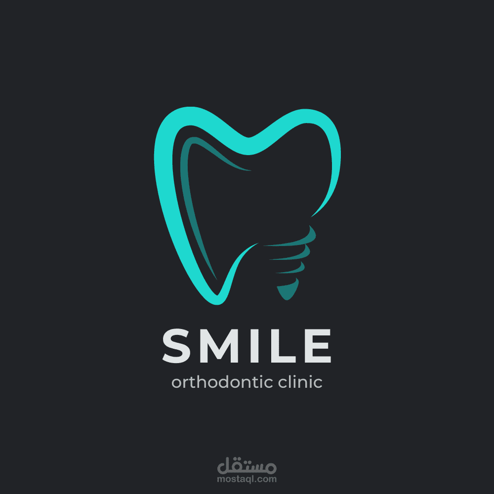 شعار لعيادة أسنان باسم Smile