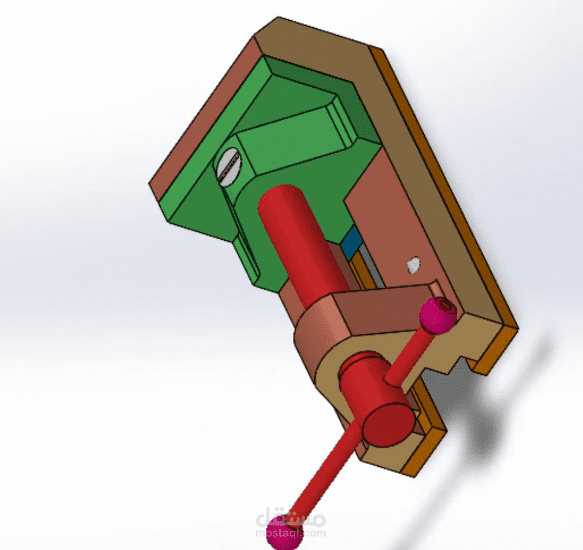 تصميم وتنفيذ نموذج Sheet Metal باستخدام SolidWorks