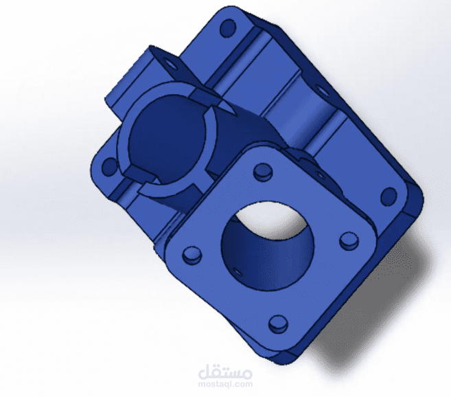 تصميم CAD ومحاكاة قطعة للطباعة ثلاثية الأبعاد باستخدام 3D Printer