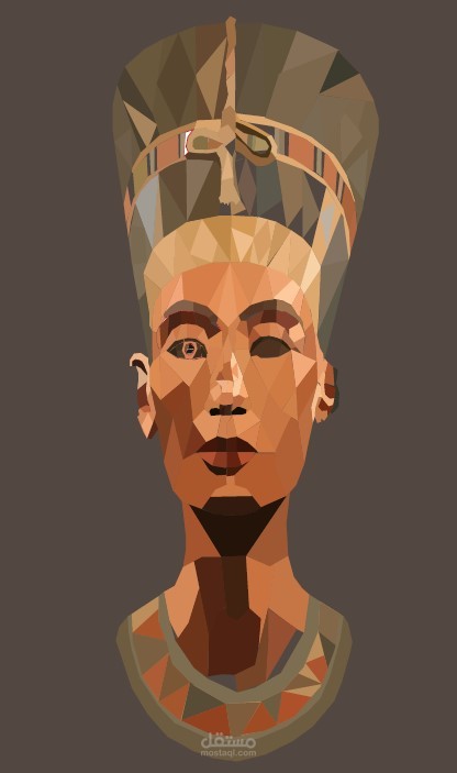 Nefertiti vectorized