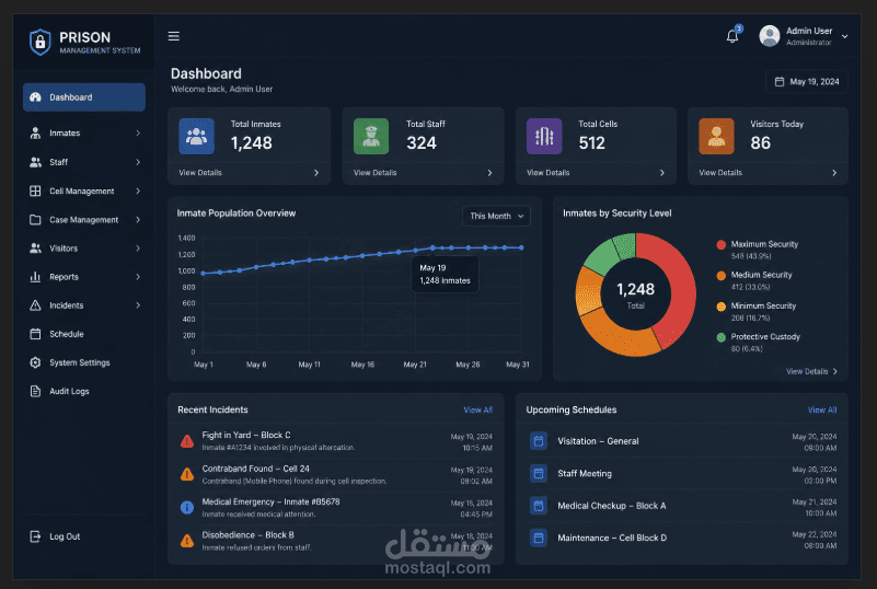 Prison Management System (.NET)