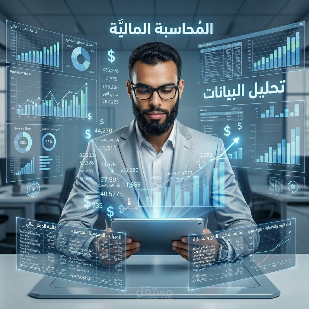 خبير محاسبة مالية ومراجعة حسابات | بناء شجرة الحسابات وإعداد القوائم المالية المعتمدة