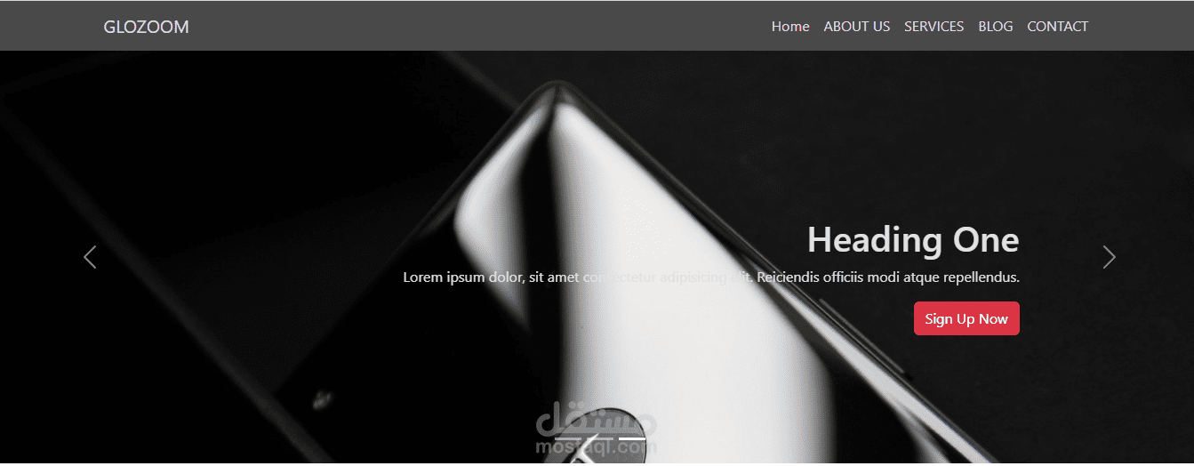 برمجة صفحة واحدة HTML -CSS - PHP