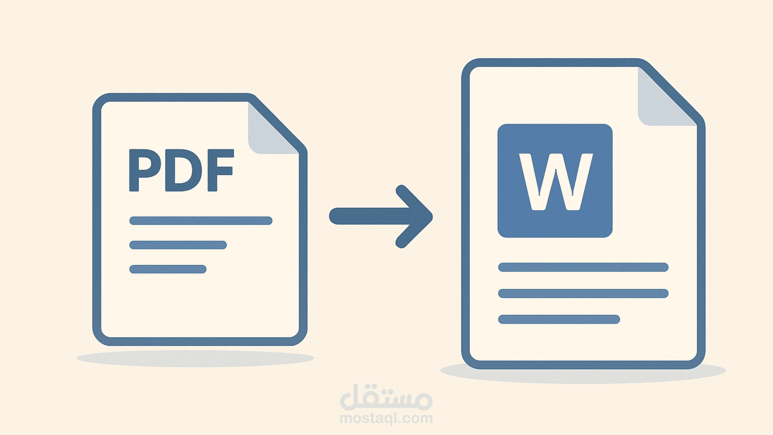 تفريغ ملفات pdf أو ملفات مصورة إلى ملفات Converting | word
