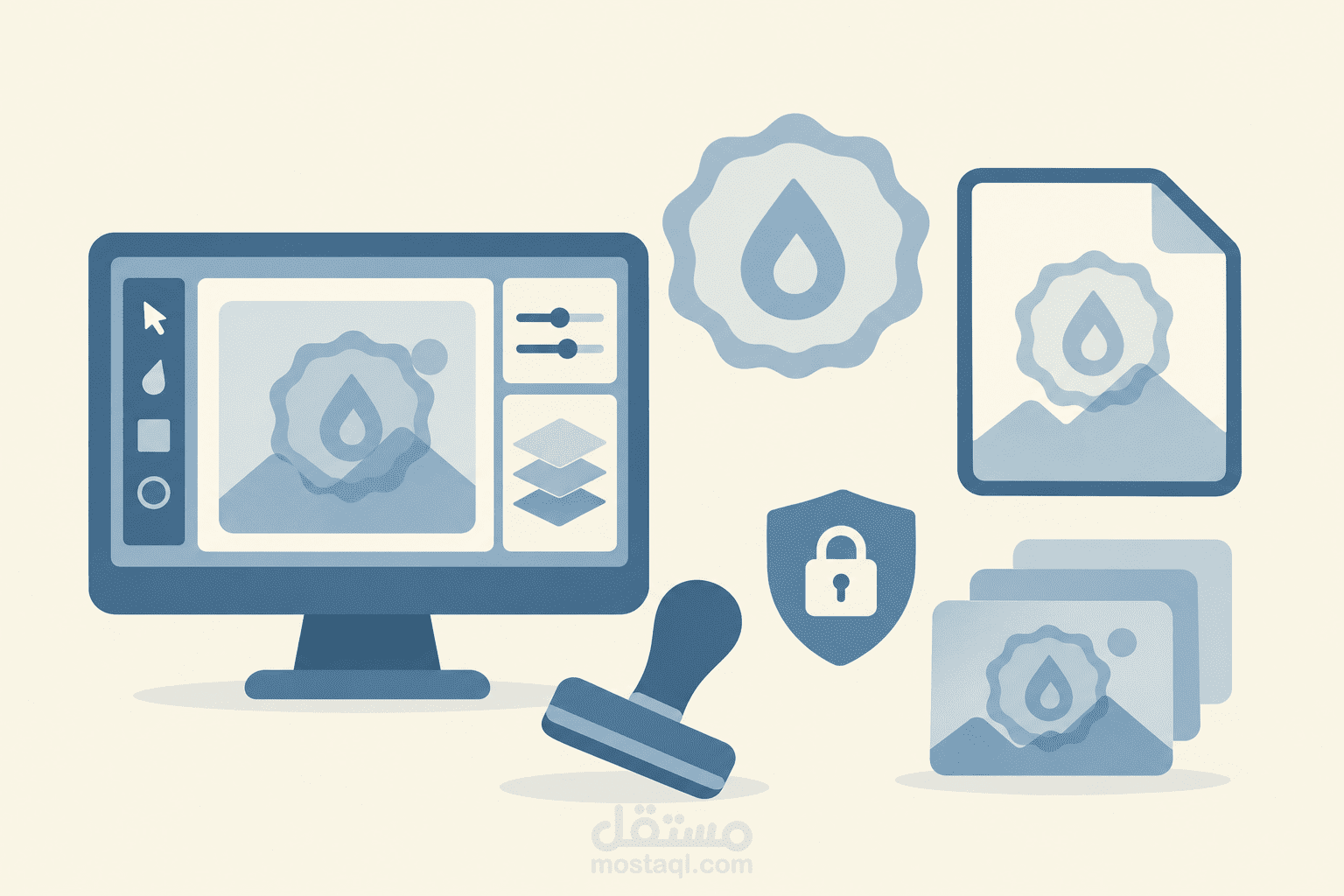 تصميم علامة مائية | Watermark Design