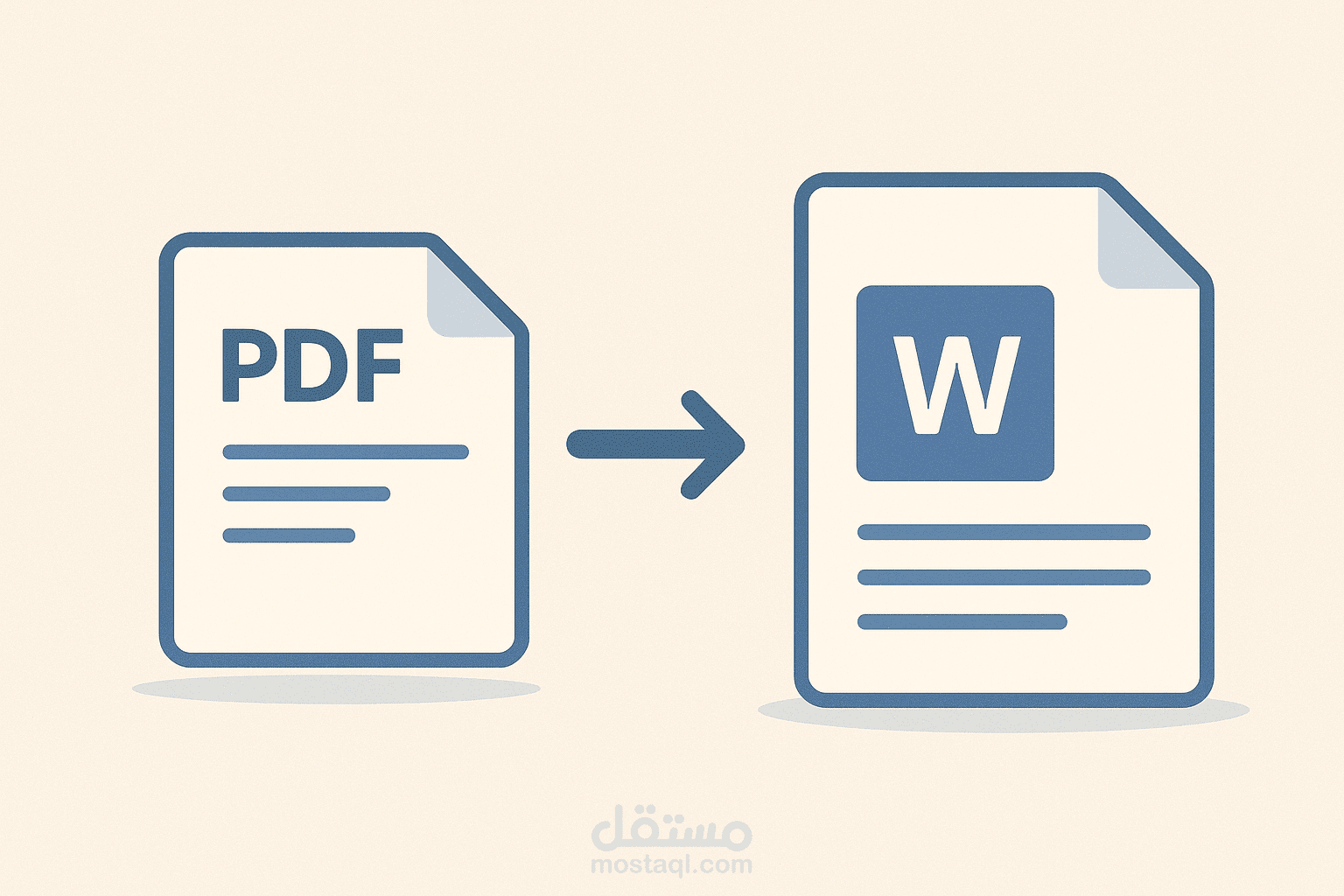 تفريغ ملفات pdf أو ملفات مصورة إلى ملفات Converting | word