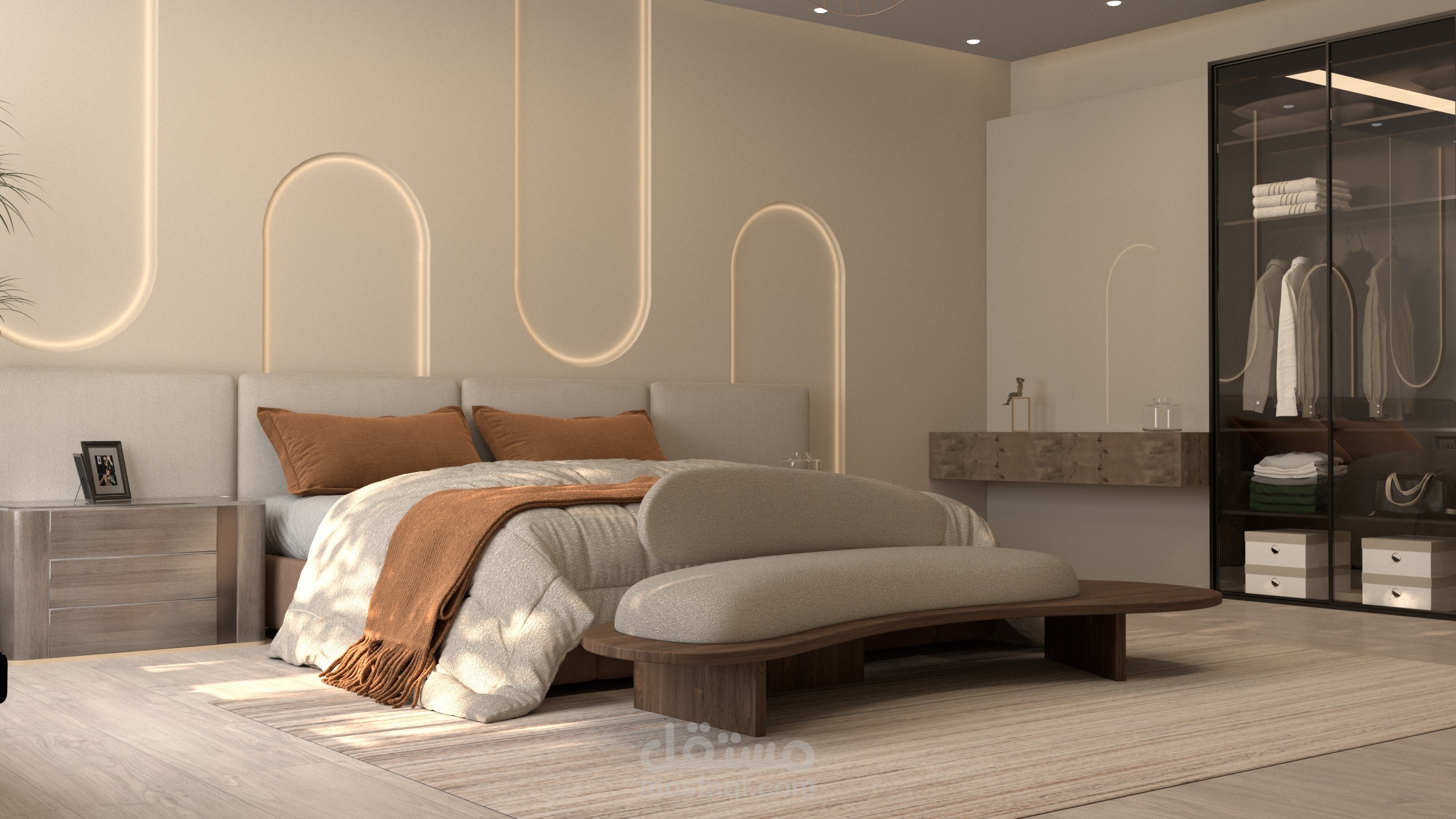 تصميم داخلي لغرفة نوم