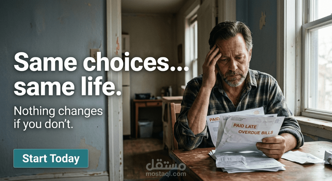 تصميم إعلان تحفيزي مؤثر يجذب الانتباه ويحوّل المشاهد إلى عميل