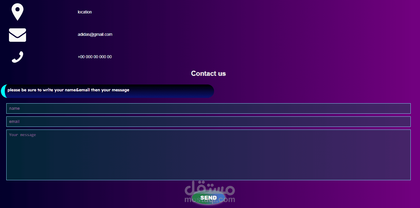 contact us