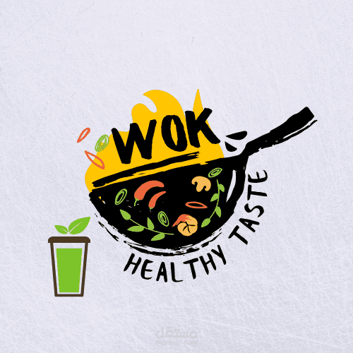 لوجو مطعم اكل صحي