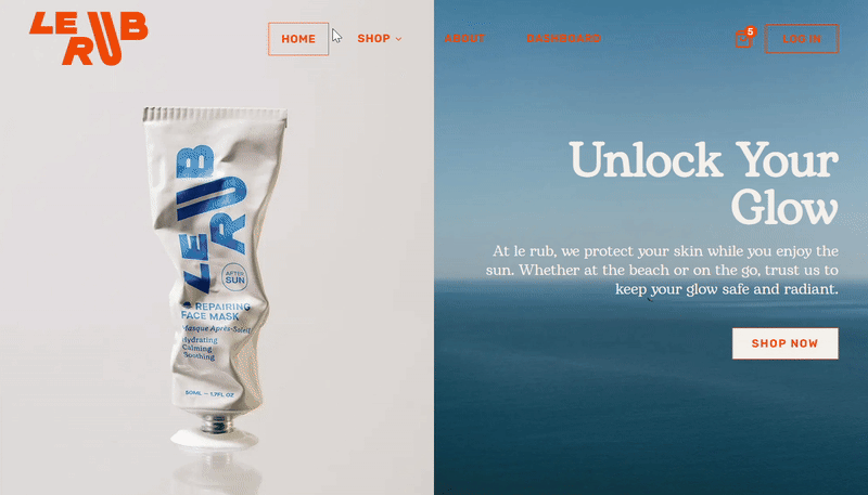 متجر إلكتروني لمنتجات واقي الشمس باستخدام Next.js وPrisma