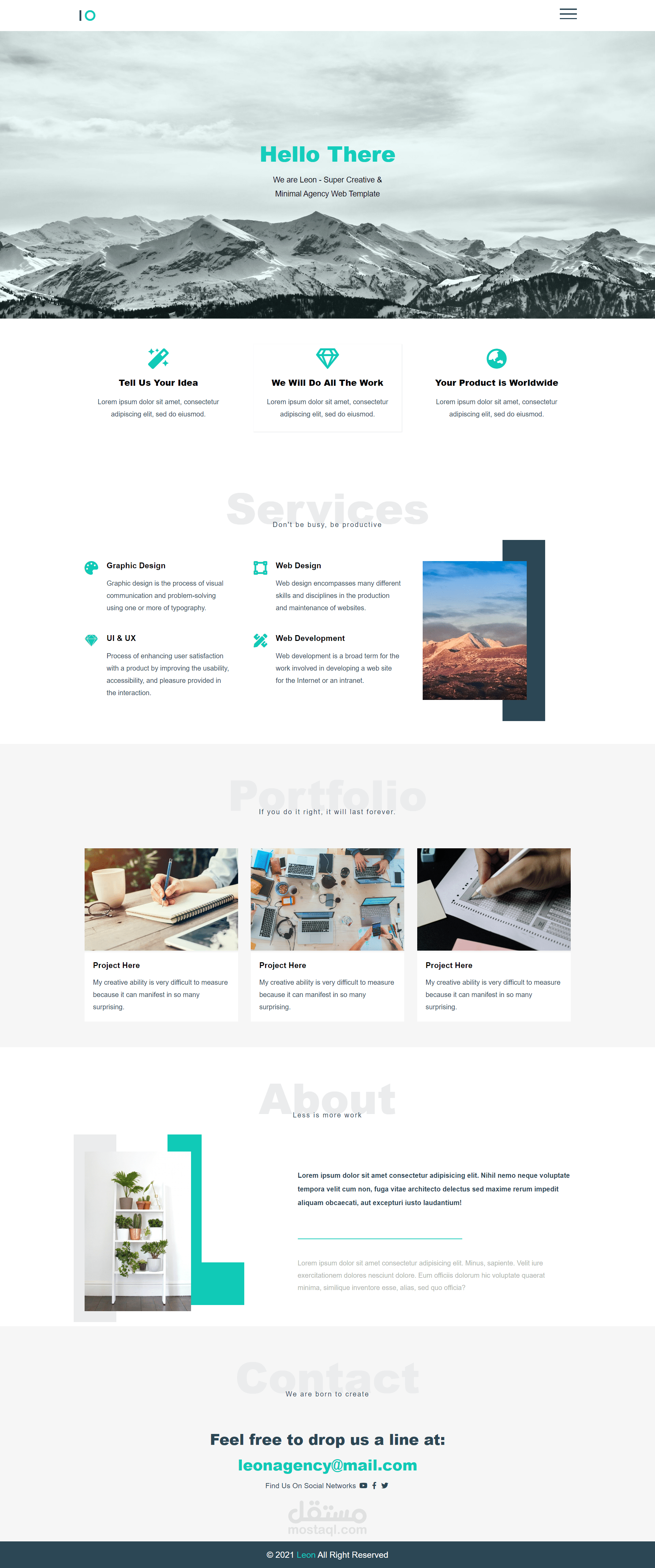 leon responsive template