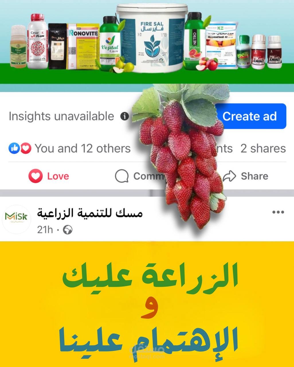 منتجات شركة مسك الزراعيه