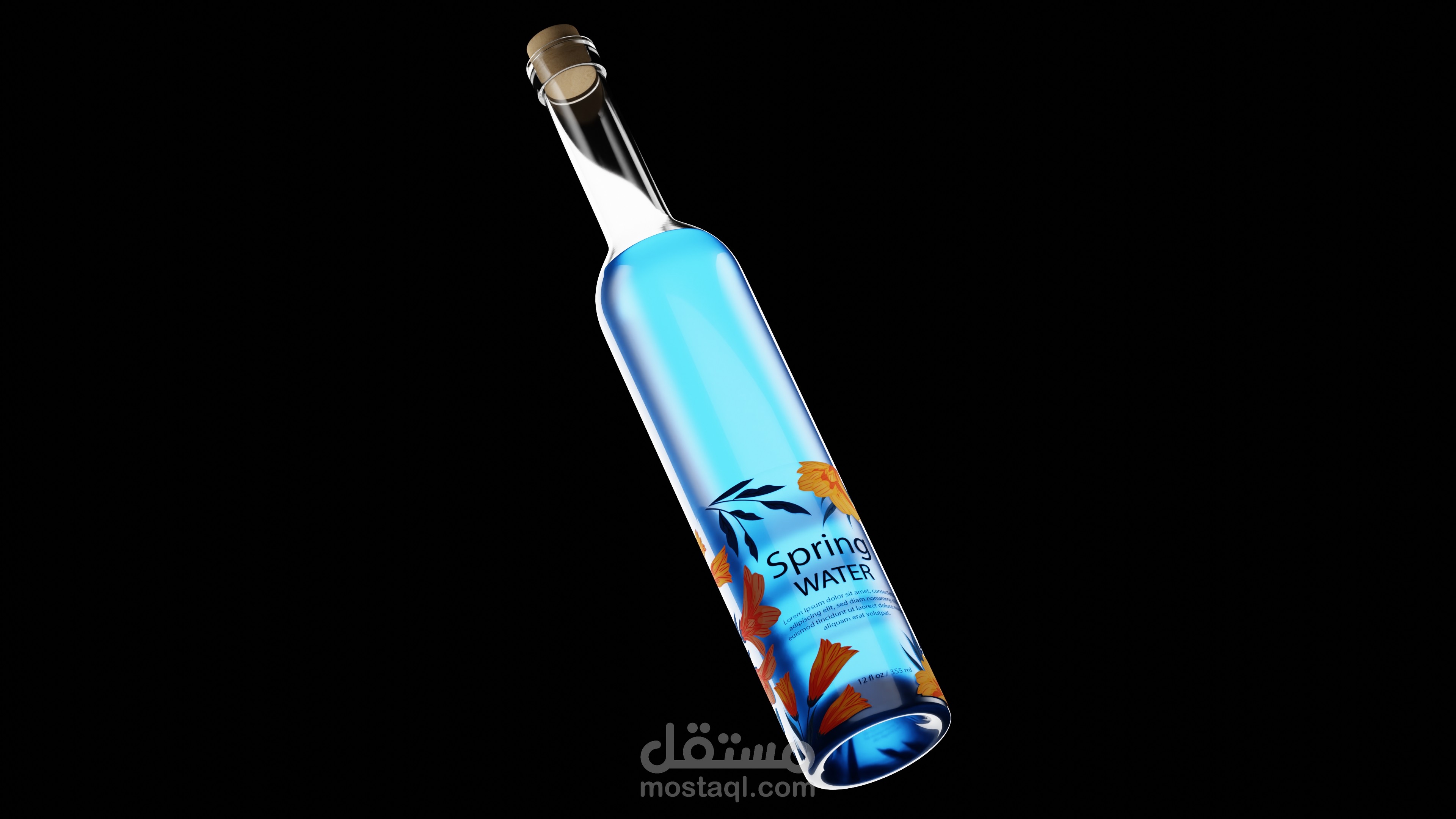 Spring Water – 3D Product Visualization