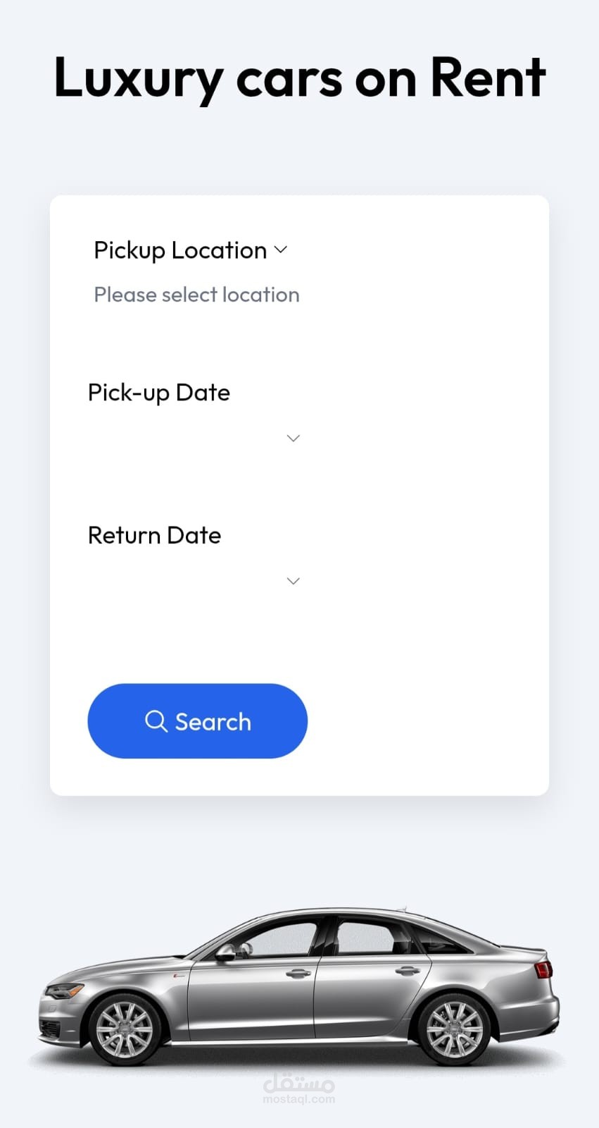 تطبيق تأجير سيارات Web App باستخدام Next.js و TypeScript