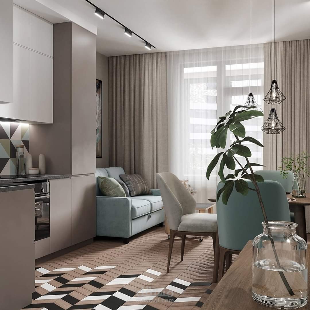 تصميم داخلي لشقة صغيرة