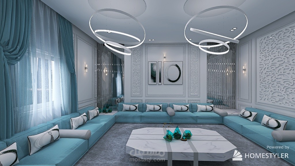 تصميم مجلس رجال عربي ارضي (مقلط)/فيلا+تصميم مدخل لمبني سكني