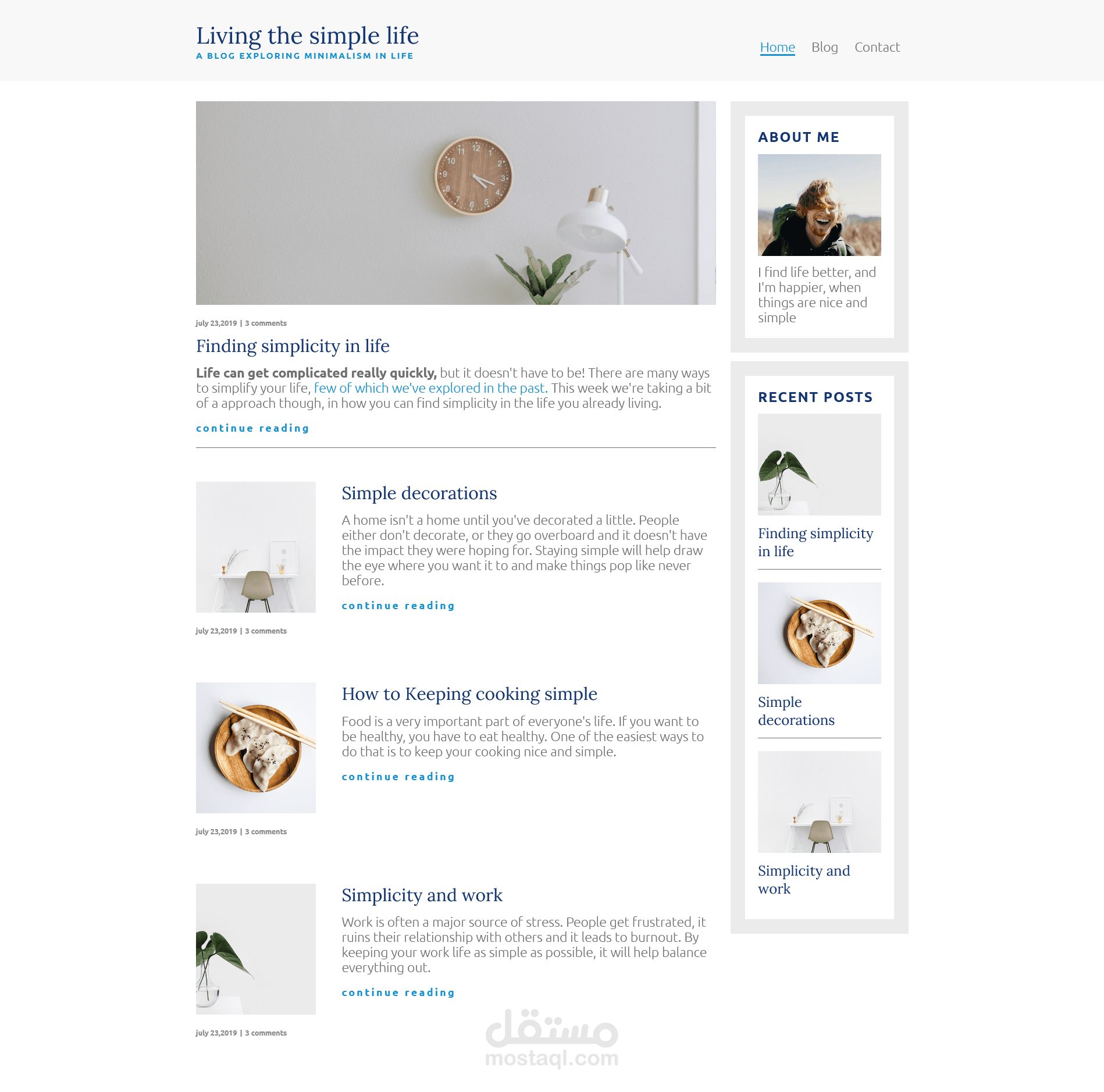 simple life page