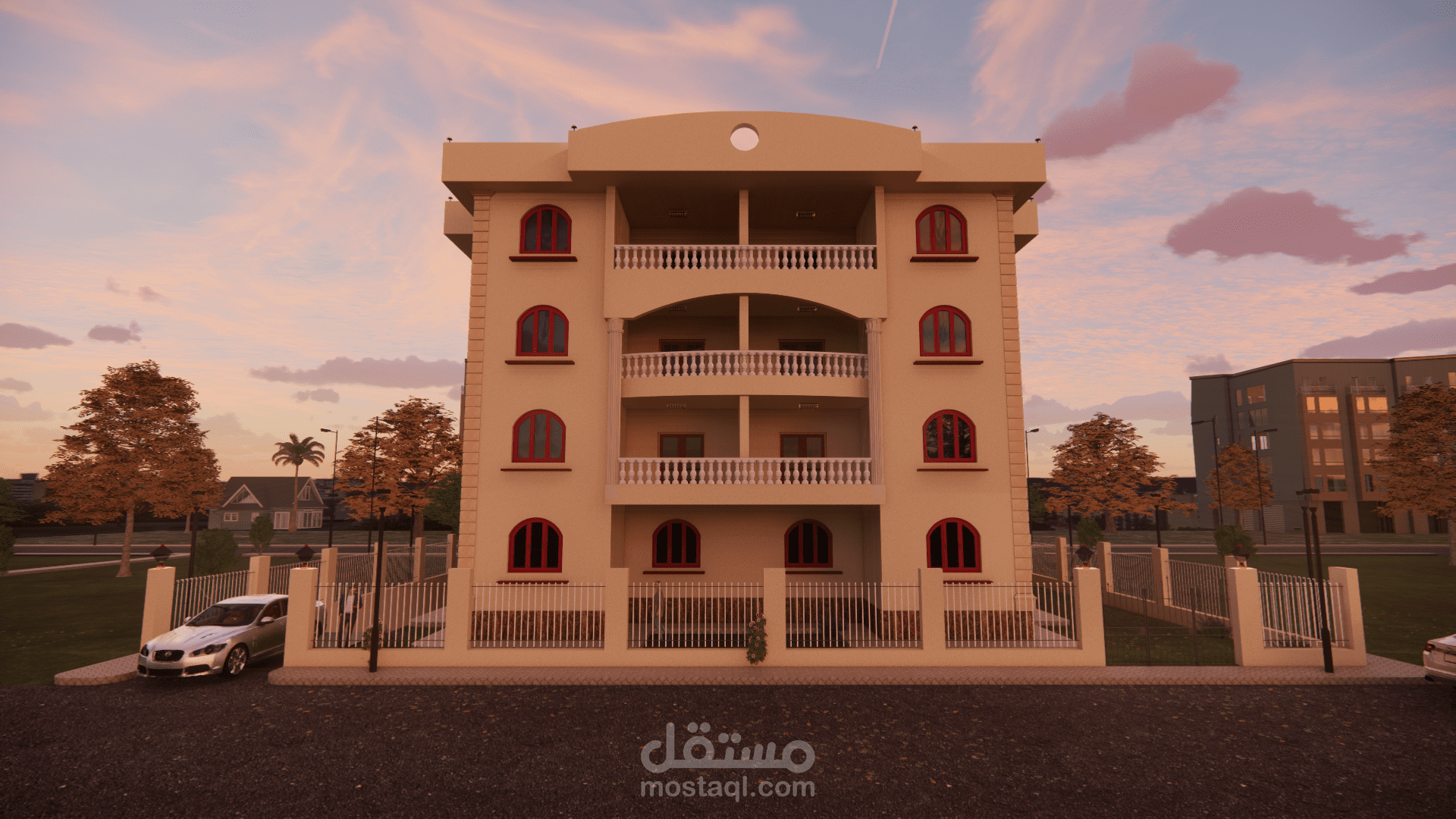 تصميم عماره سكنيه بالقاهره منطقة بيت الوطن, مصر