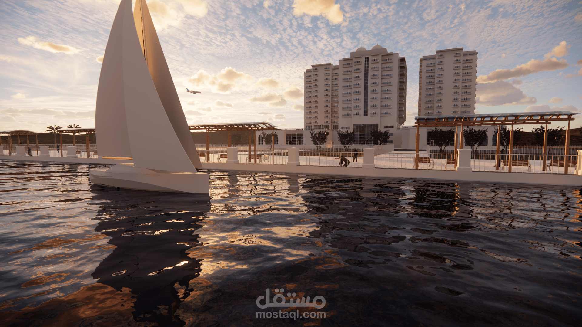 مشروع تصميم مجمع سكني إداري تجاري فندقي