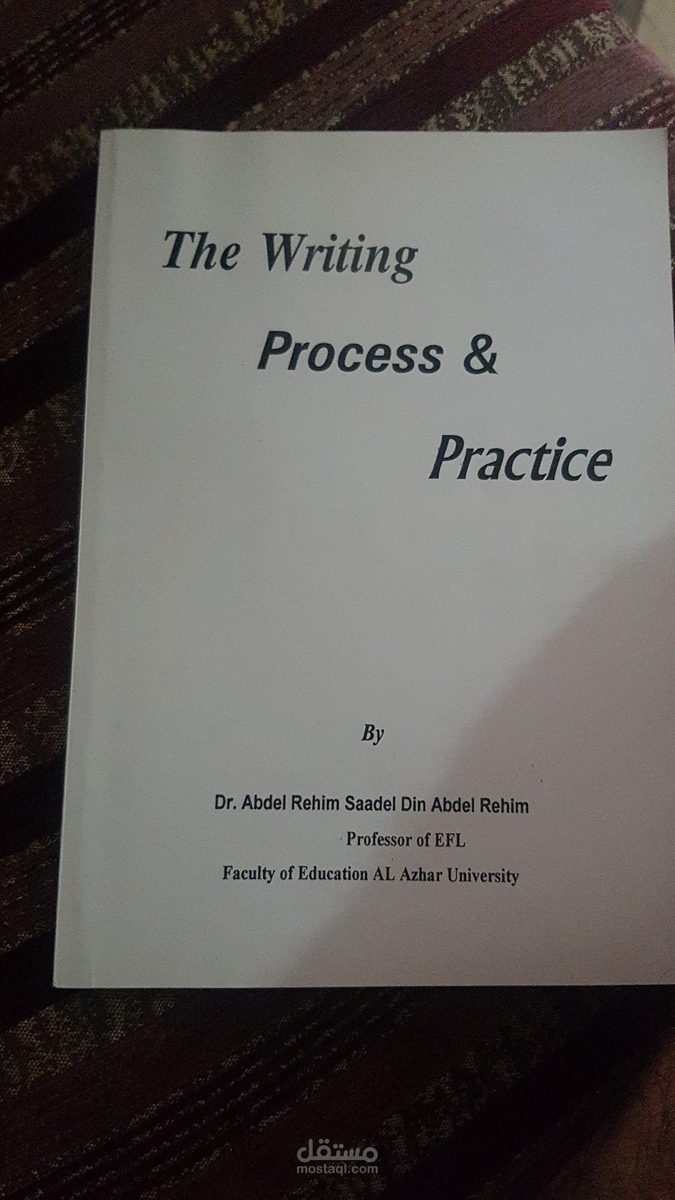 The Writing Process and Practice